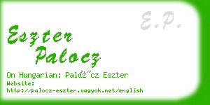 eszter palocz business card